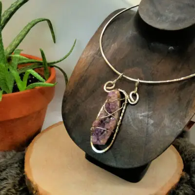 Amethyst Geode Choker