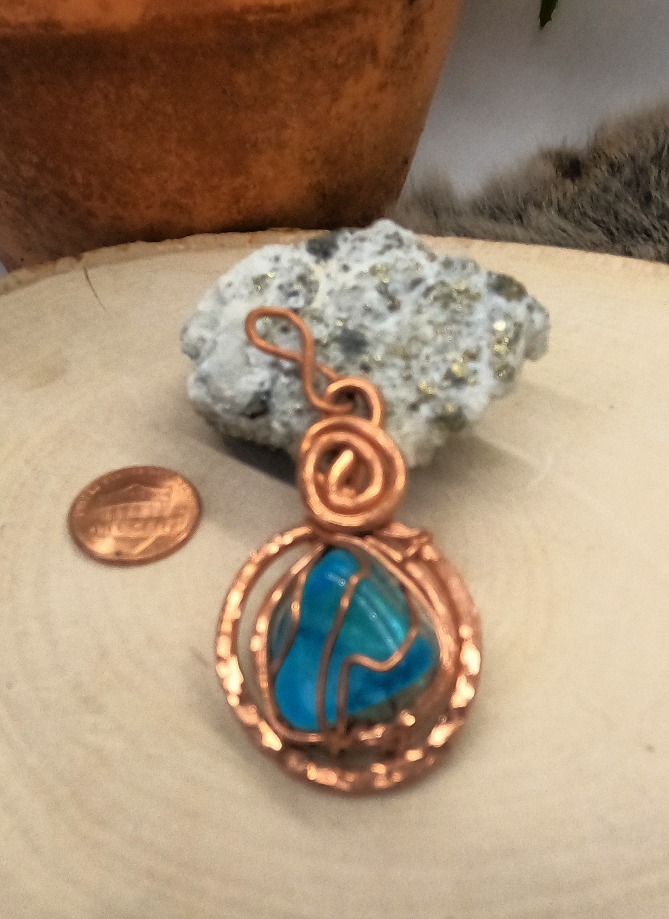 Aqua Aura Quartz Beaded Necklace - One Of A Kind — Sivana