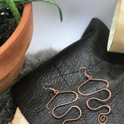 Kundalini wave earrings