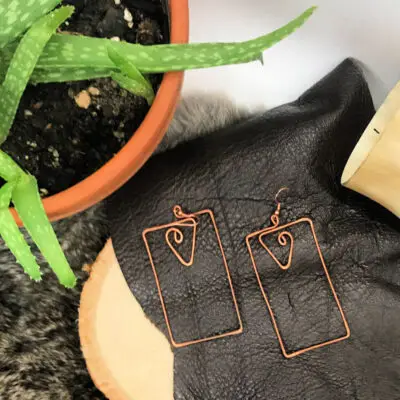 rectangle earrings