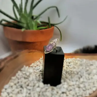Nickel Amethyst Ring