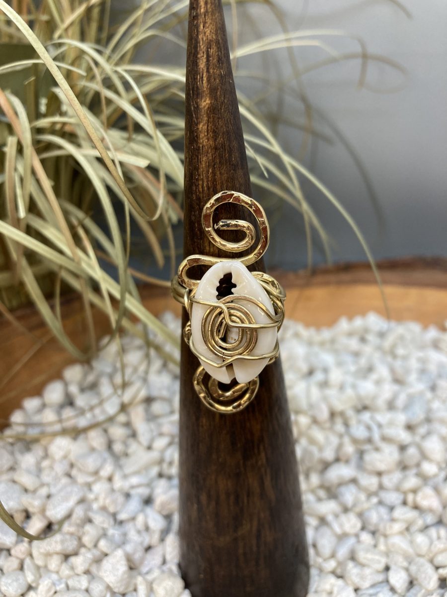 Cowrie Shell Ring