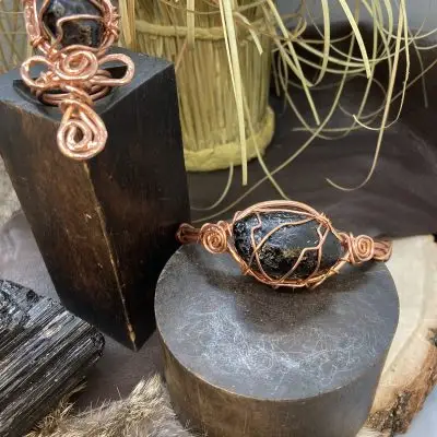 Copper Apache Tear Set