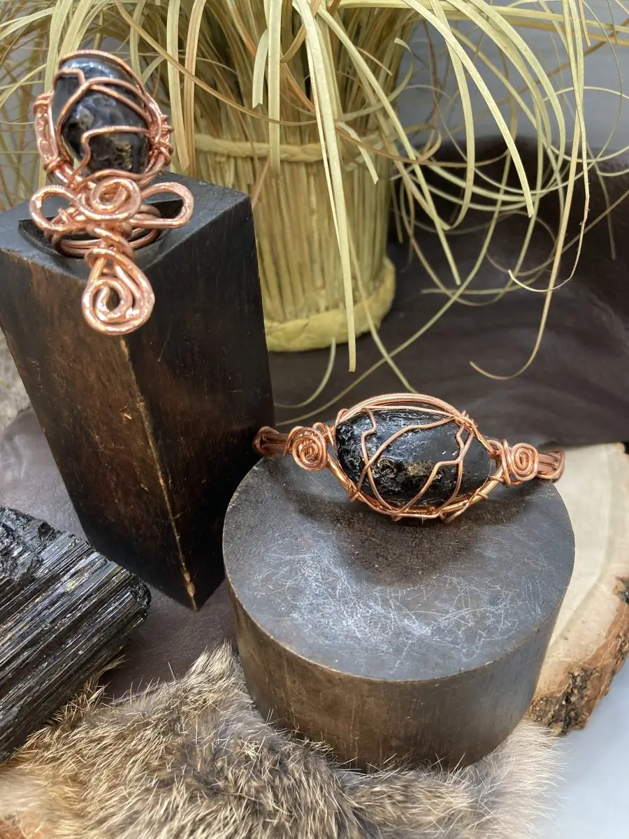 Copper Apache Tear Set
