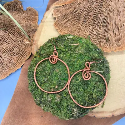 copper earrings