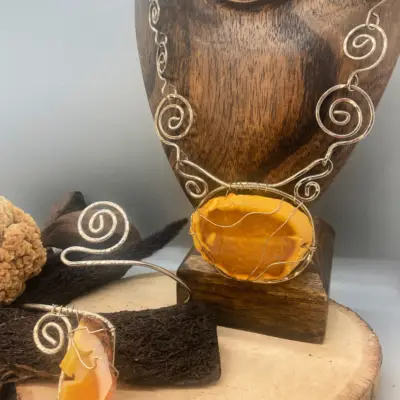Yellow Agate Jewelry