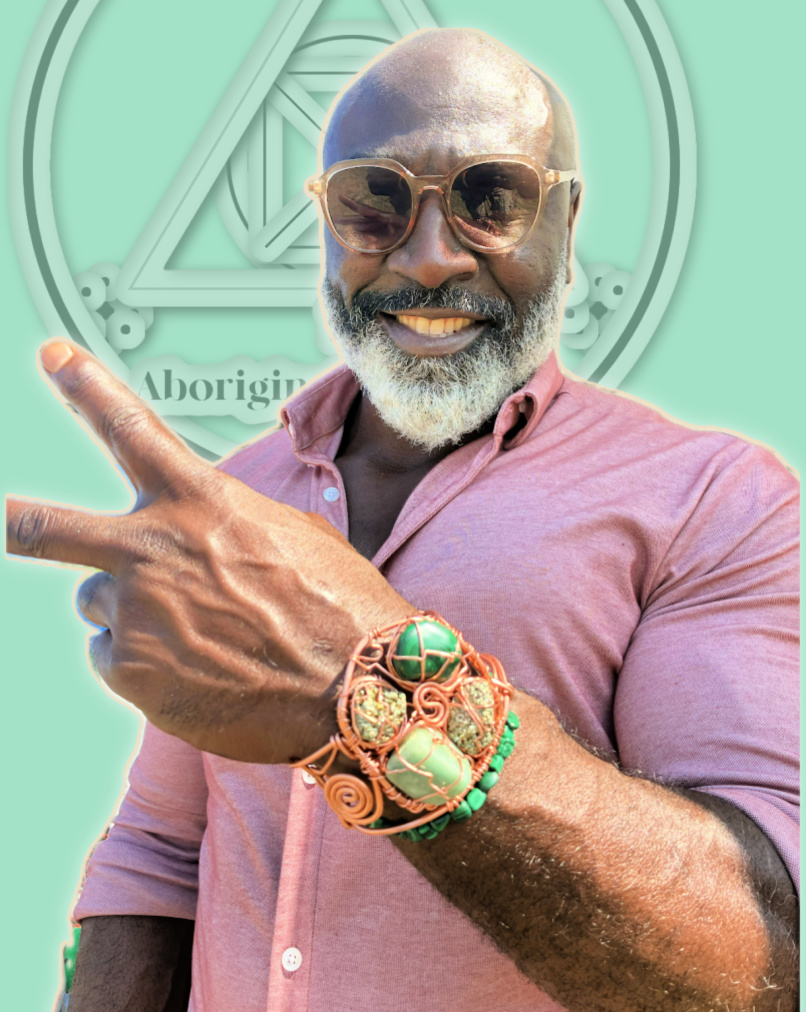 Custom Men's Bracelet. Stone supplied by patron.