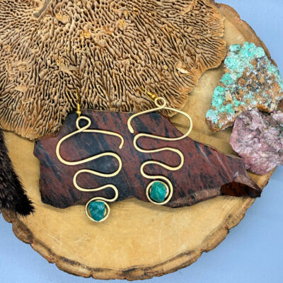 Earrings Amazonite